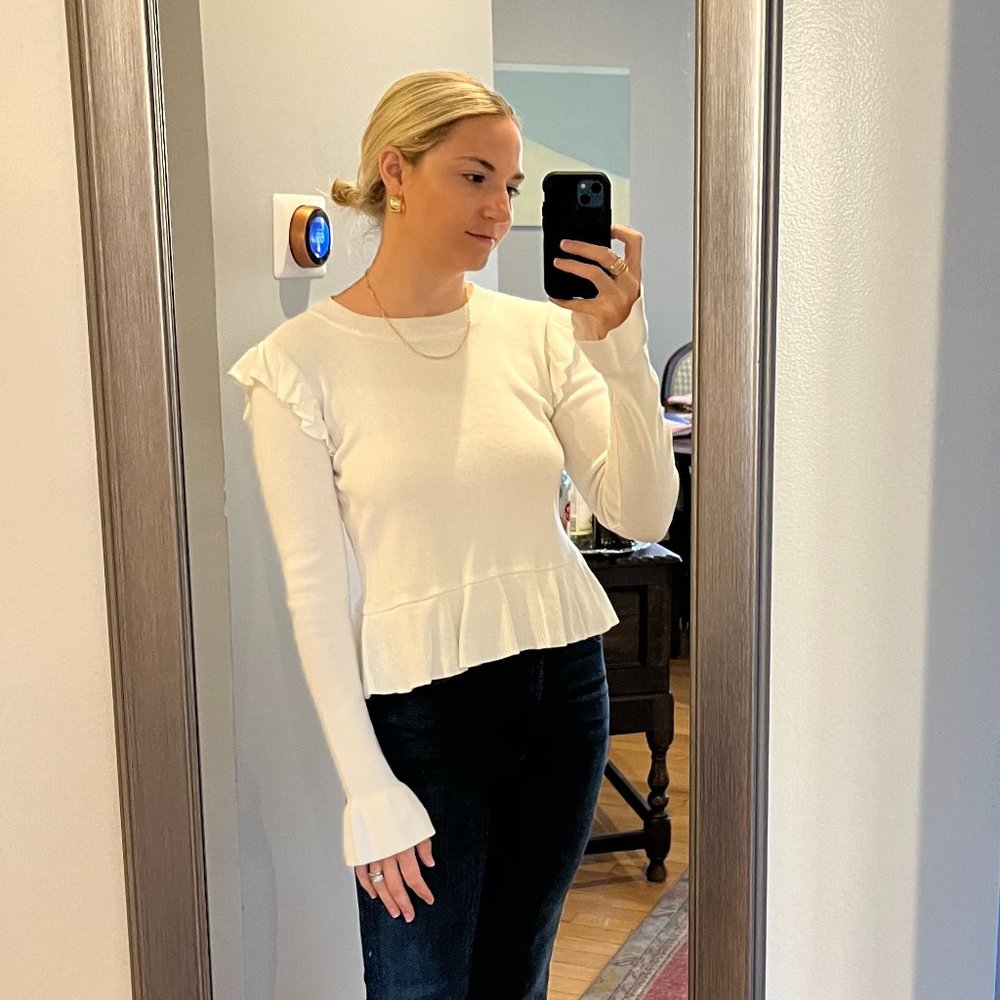 Flutter Sleeve Sweater - image 2